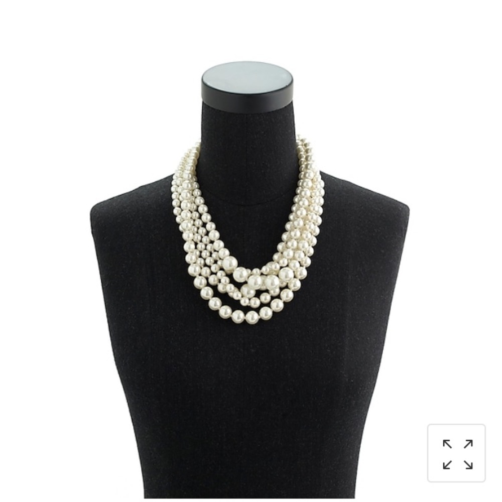 J. Crew pearl twisted hammock necklace